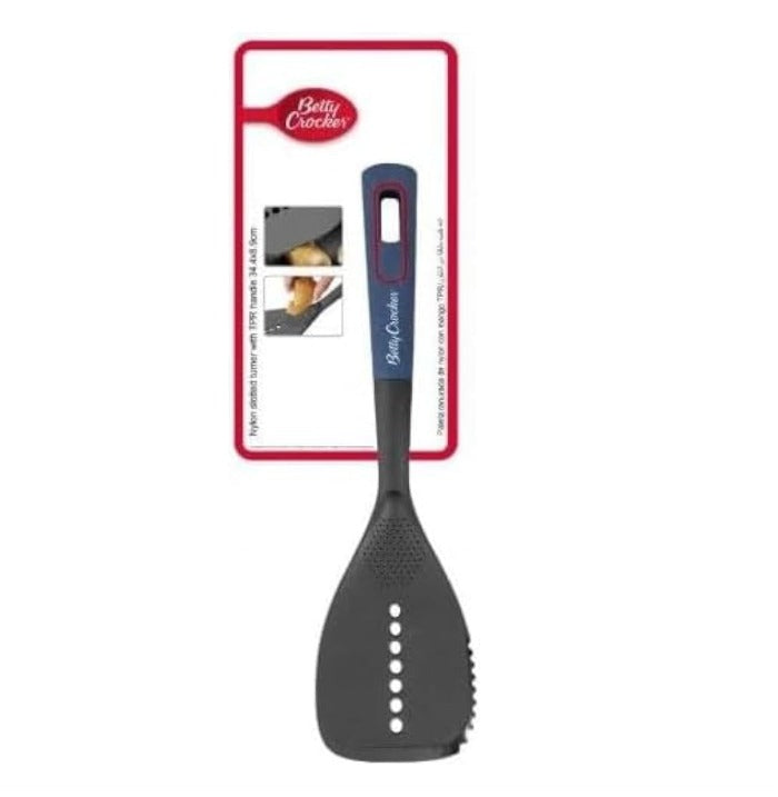 Betty Crocker Nylon Slotted Turner Black & Grey