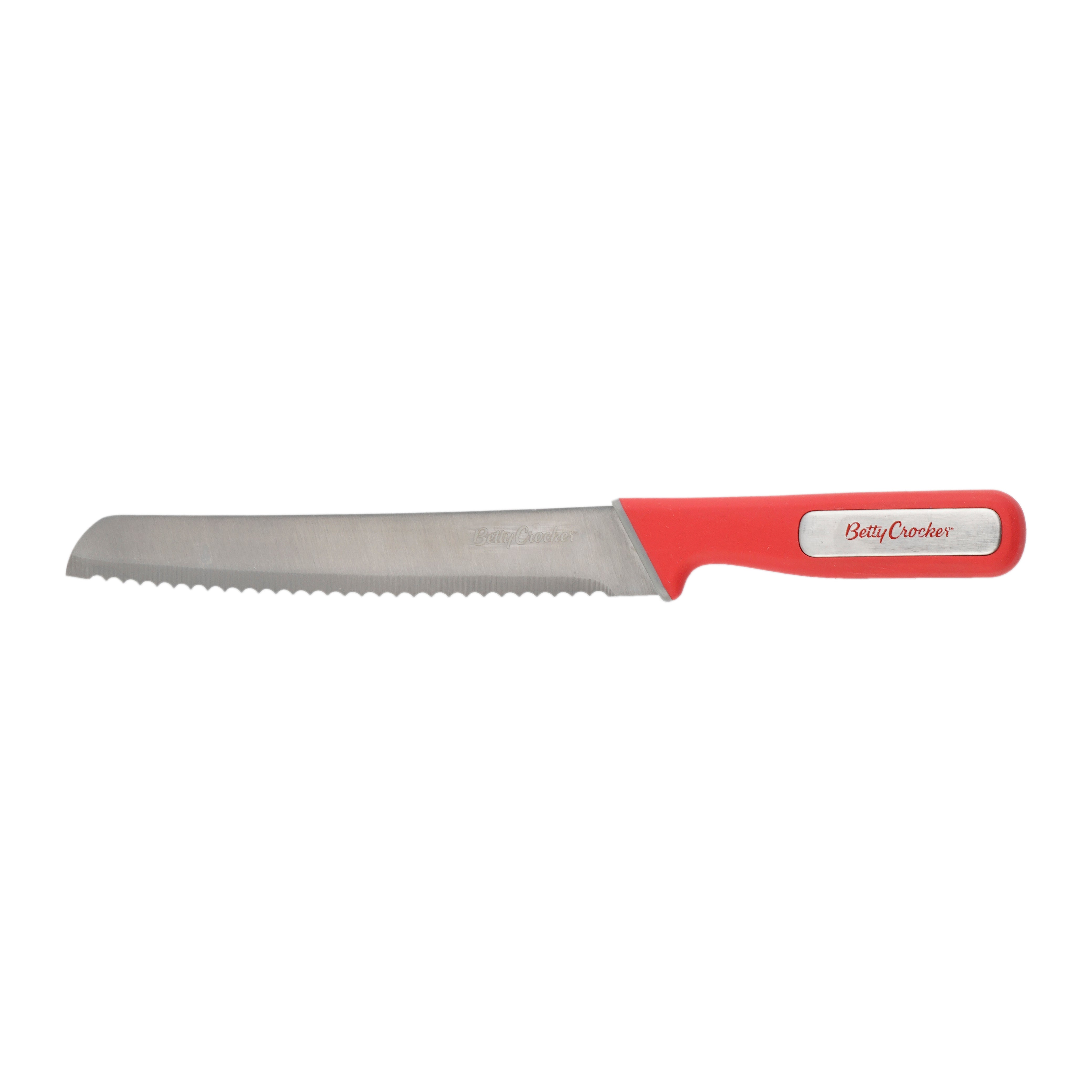 Betty Crocker Stainless Steel Bread Knife Red
