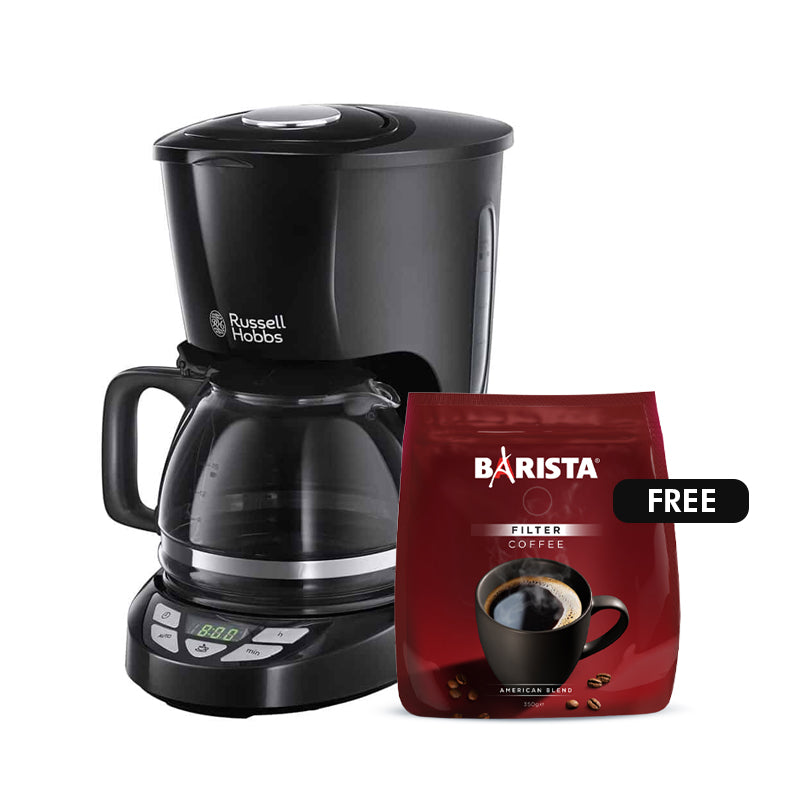 Russell Hobbs Coffee Maker + Barista Ground American Coffee 350 gr