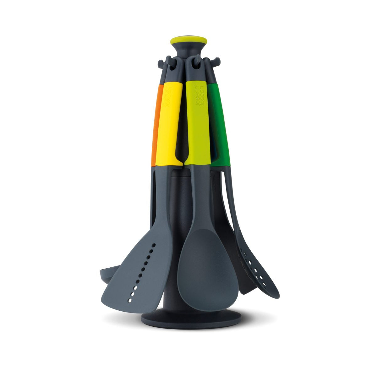 Joseph Joseph 6 Pieces Kitchen Utensil Set with Storage Carousel, Multicolor