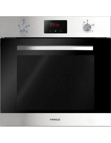 FRANCE 66GE8BLACK 60cm Oven GAZ/ELECTRIC,DIGITAL TIMER , CONVECTION, BLACK