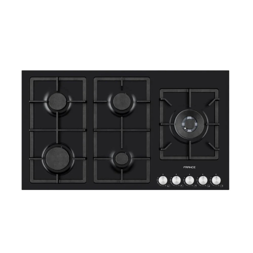 FRANCE VL905VRIQ 0 CM, BLACK VITROCERAMIC, 5 BURNERS, CAST IRON