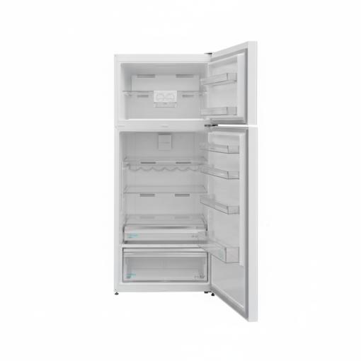 France Glass Door Refrigerator, Inverter Motor, Glass Shelves, Touch Control 76*185*70 White