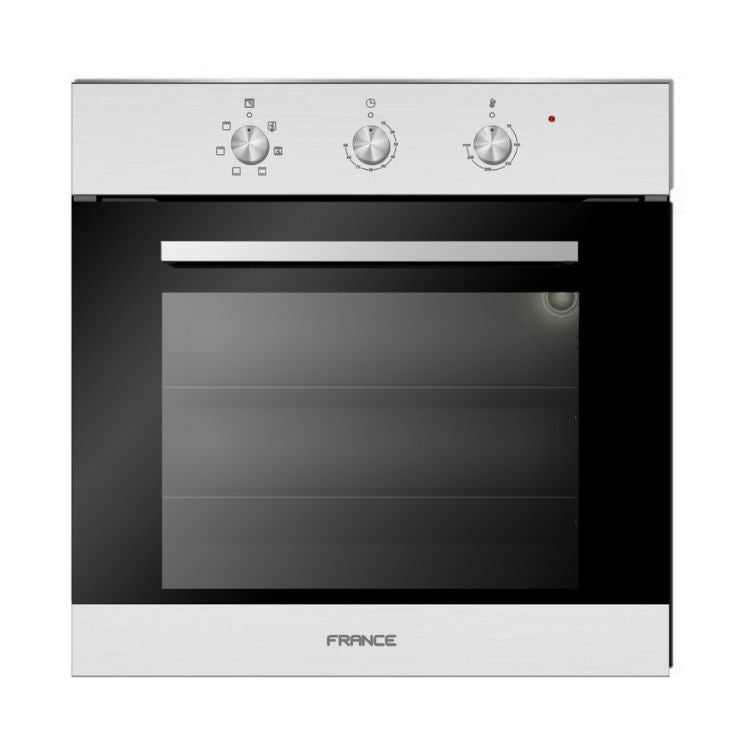 France Built oven 60 cm GAS/GAS Inox + FAN FGG60XFLAT-FAN