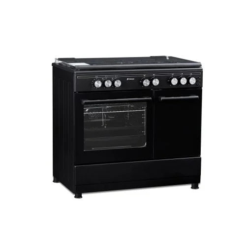 France Gas Cooker 90Cm Black