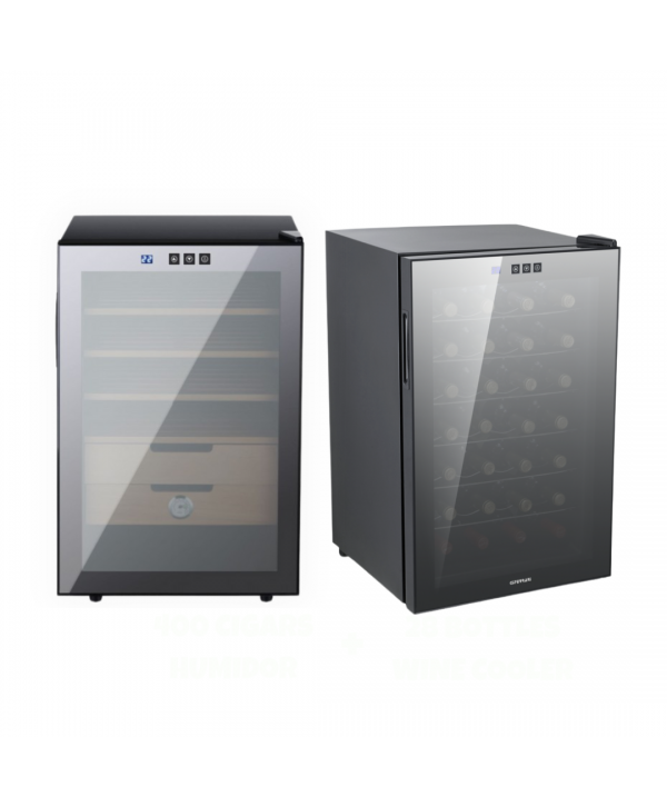 G3 Ferrari Offer 3 – 400 Cigars Humidor – 28 Bottles Wine Cooler