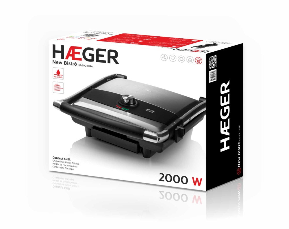 Haeger Contact Grill 2000W New Bistrô