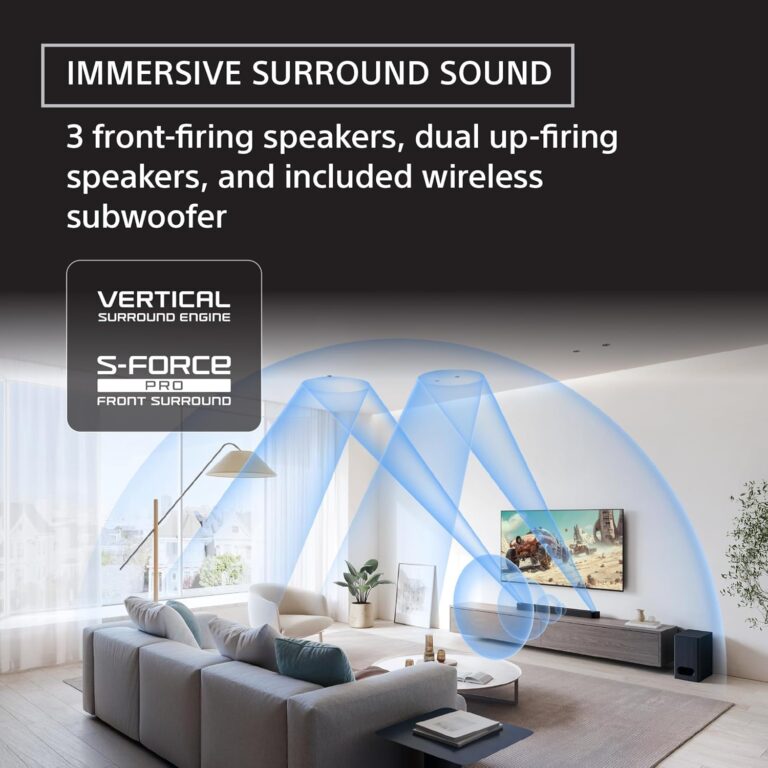 Sony Bravia Theater Bar 6, 3.1.2CH With Wireless Subwoofer, Dolby Atmos – DTS:X Compatible, SON-HTB600