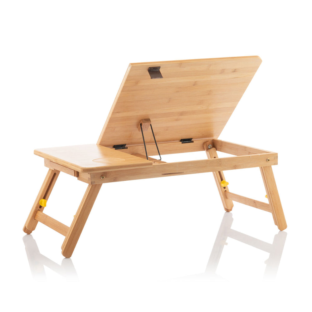 InnovaGoods Bamboo Folding Side Table Lapwood, V0103031