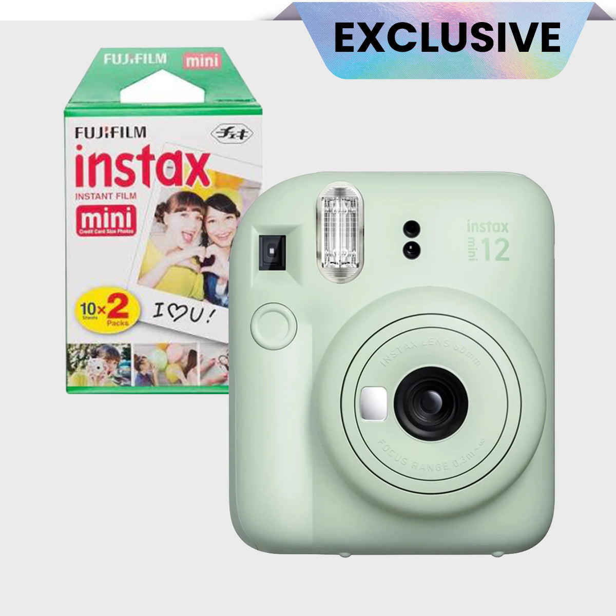 Fujifilm Instax Mini 12 Instant Camera + Free Mini Film 2 PK