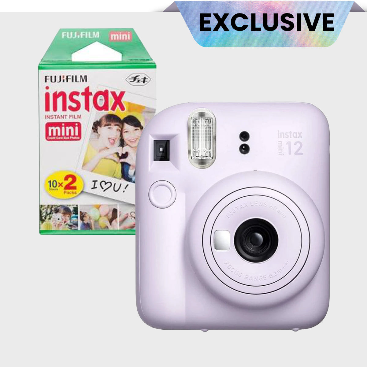 Fujifilm Instax Mini 12 Instant Camera + Free Mini Film 2 PK