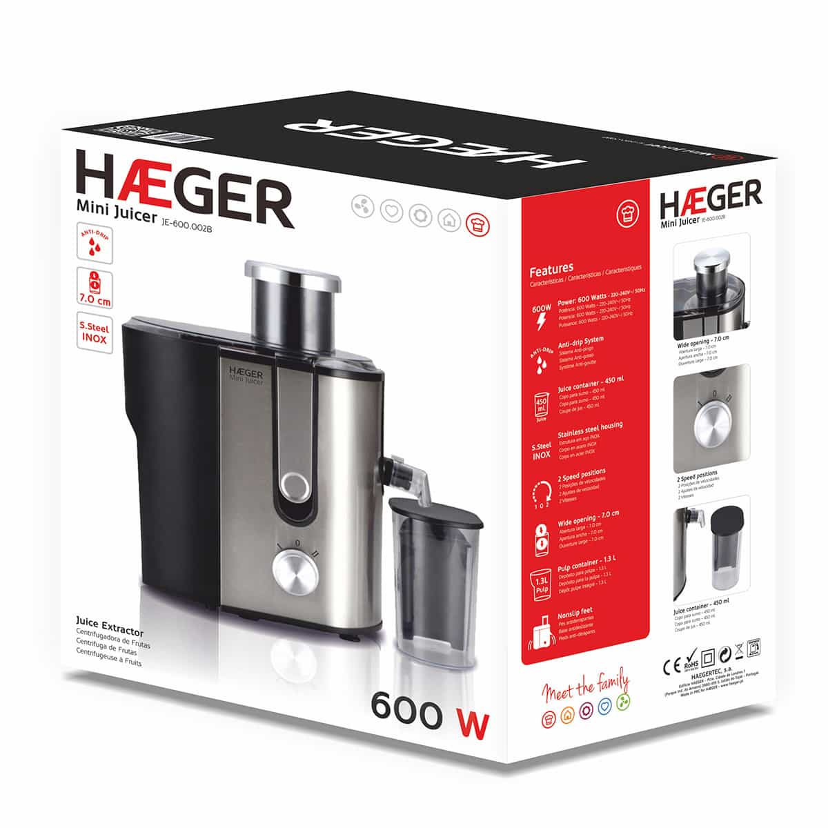 Haeger Mini Juicer Blender