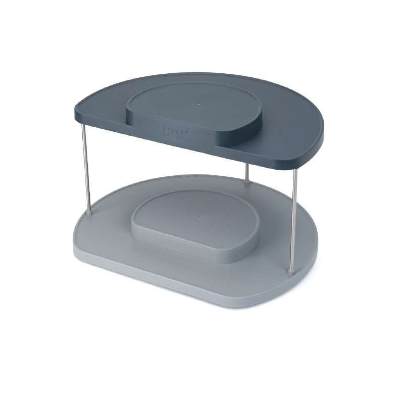 Joseph Joseph Cupboard Store 2Tier Rotation ORG Grey