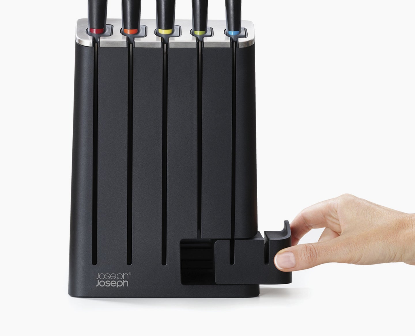 Joseph Joseph Elevate™ Knives SlimBlock 5-piece Knife Set with Sharpener