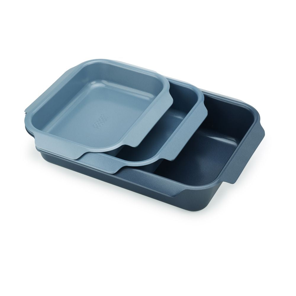 Joseph Joseph Nest™ Oven Non-stick 3-piece Blue Roasting Tray Set