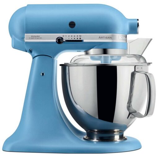 KitchenAid 5KSM175PSEVB Mixer Tilt-Head 4.8l Artisan Vintage Blue+ 3 L Bowl + Flex edge Beater