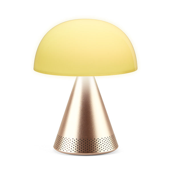 Lexon - Mina L Audio Large portable LED lamp & 5W Bluetooth® Speaker - Soft Gold