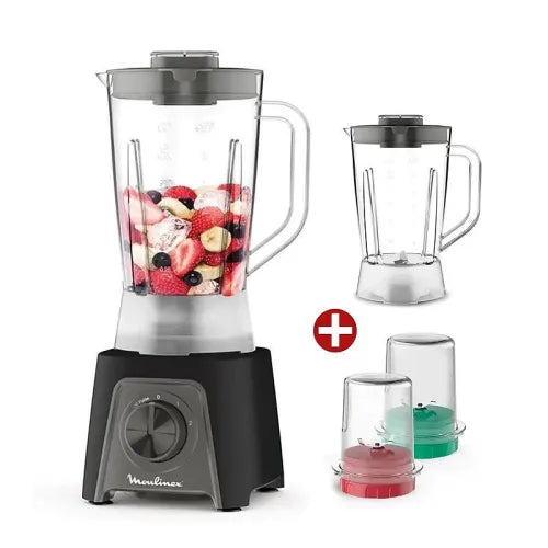 Moulinex 450W Blender + Extra JUG & Blades + 2 mills