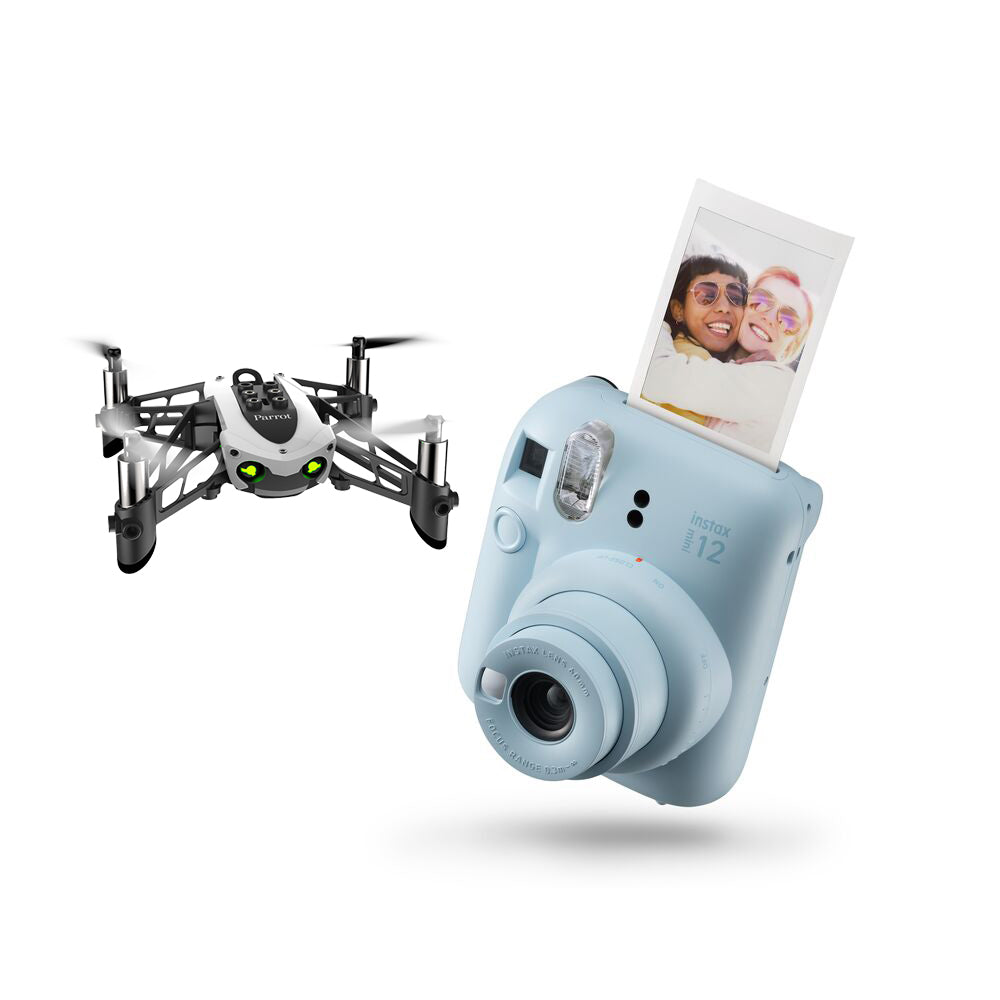 Fujifilm Instax Mini 12 Instant Camera + Parrot Mambo Fly Mini Drone