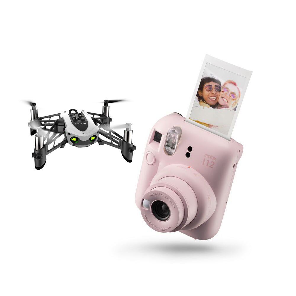 Fujifilm Instax Mini 12 Instant Camera + Parrot Mambo Fly Mini Drone
