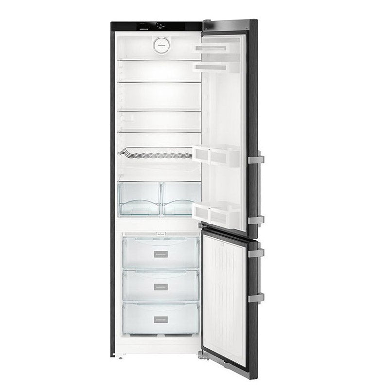 Liebherr CNbs 4015 Comfort Fridge Freezer No Frost 60cm Black Steel