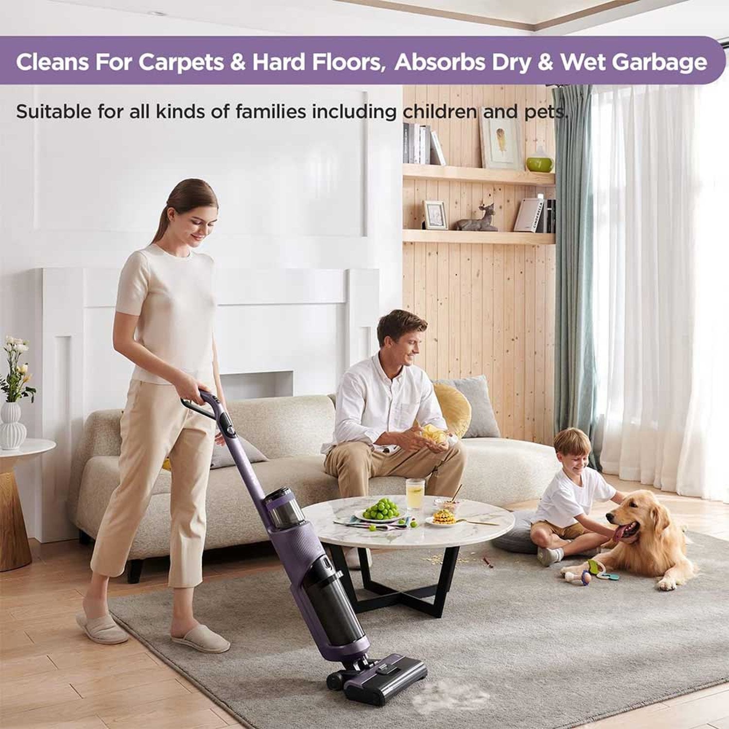 Eureka Cordless Wet & Dry Vacuum Clenaer Black/Purple NEW500