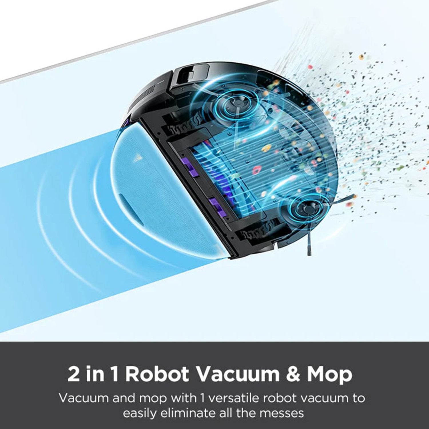 Eureka Robotic Vacuum Cleaner Black/Purple NER E10s