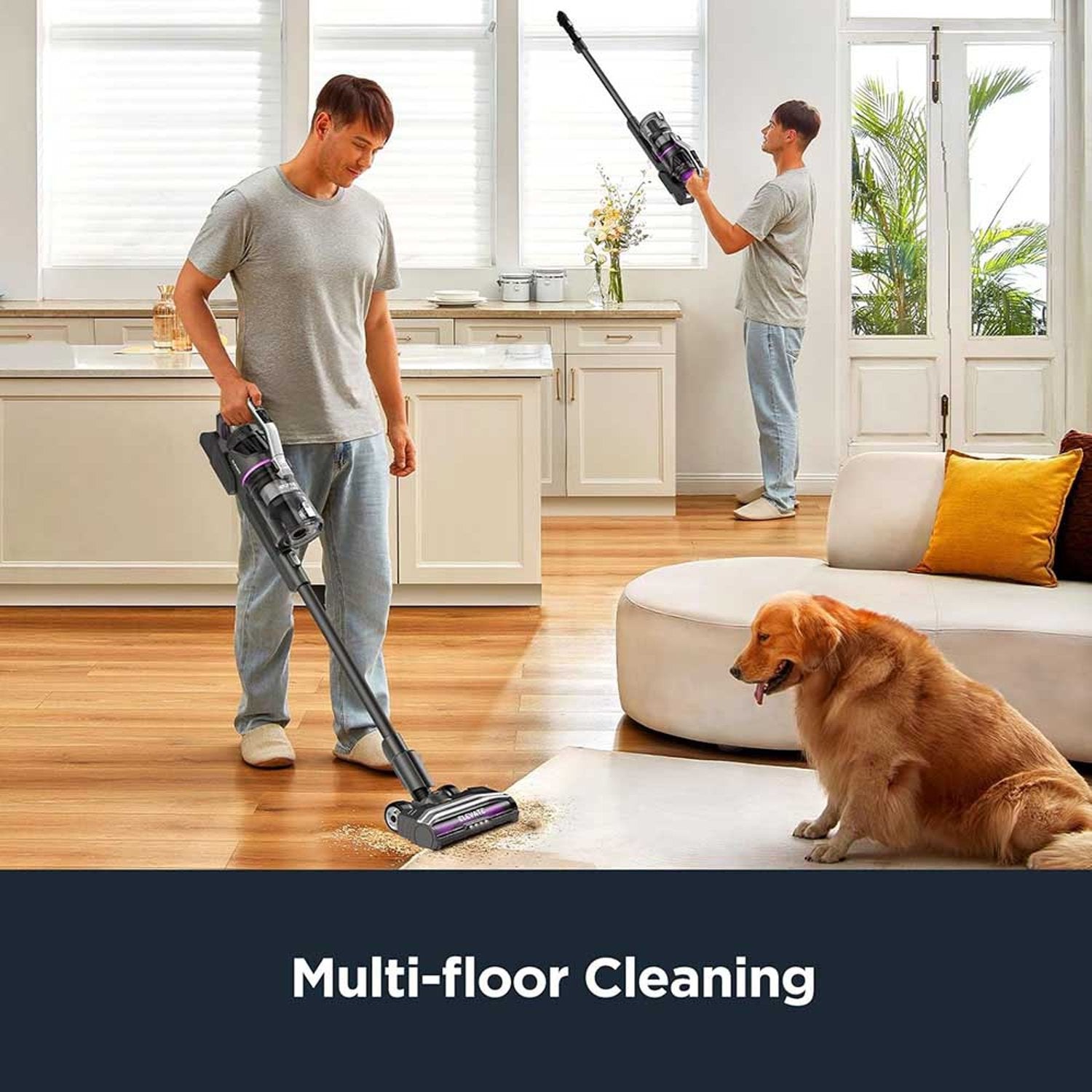 Eureka Cordless Stick Vacuum Cleaner Black/Purple H12