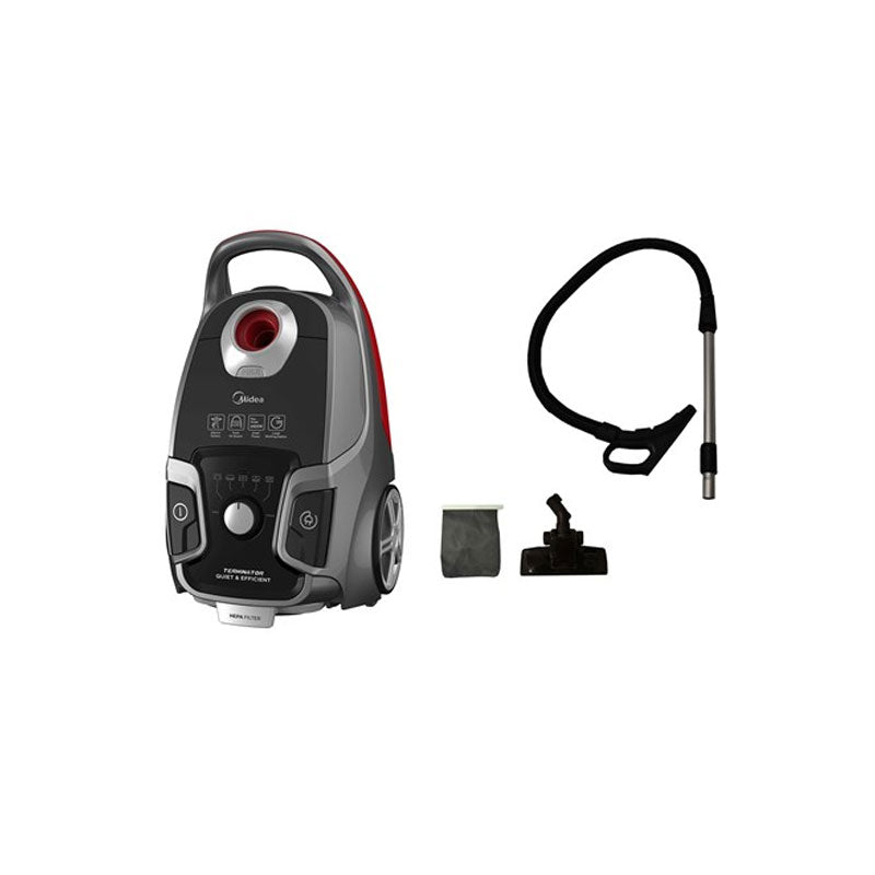 Midea Vacuum Cleaner Terminator B , Capacity 6L, 2400W, Black Red