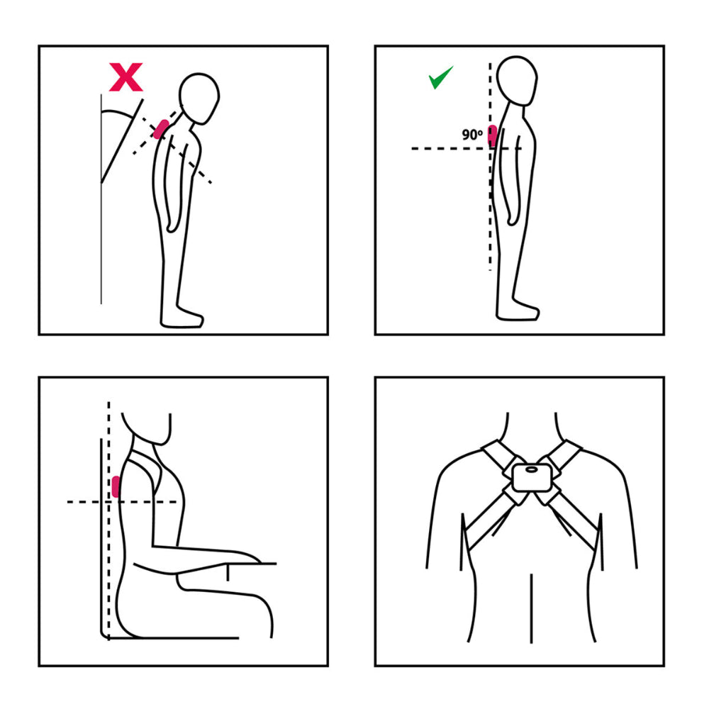 InnovaGoods Intelligent Rechargeable Posture Trainer With Vibration Viback, V0103254