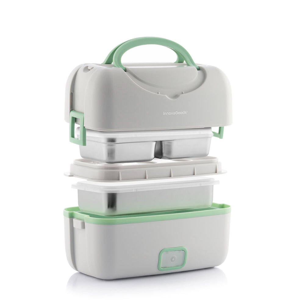 InnovaGoods 3-In-1 Electric Steamer Lunch Box With Recipes Beneam, V0103311