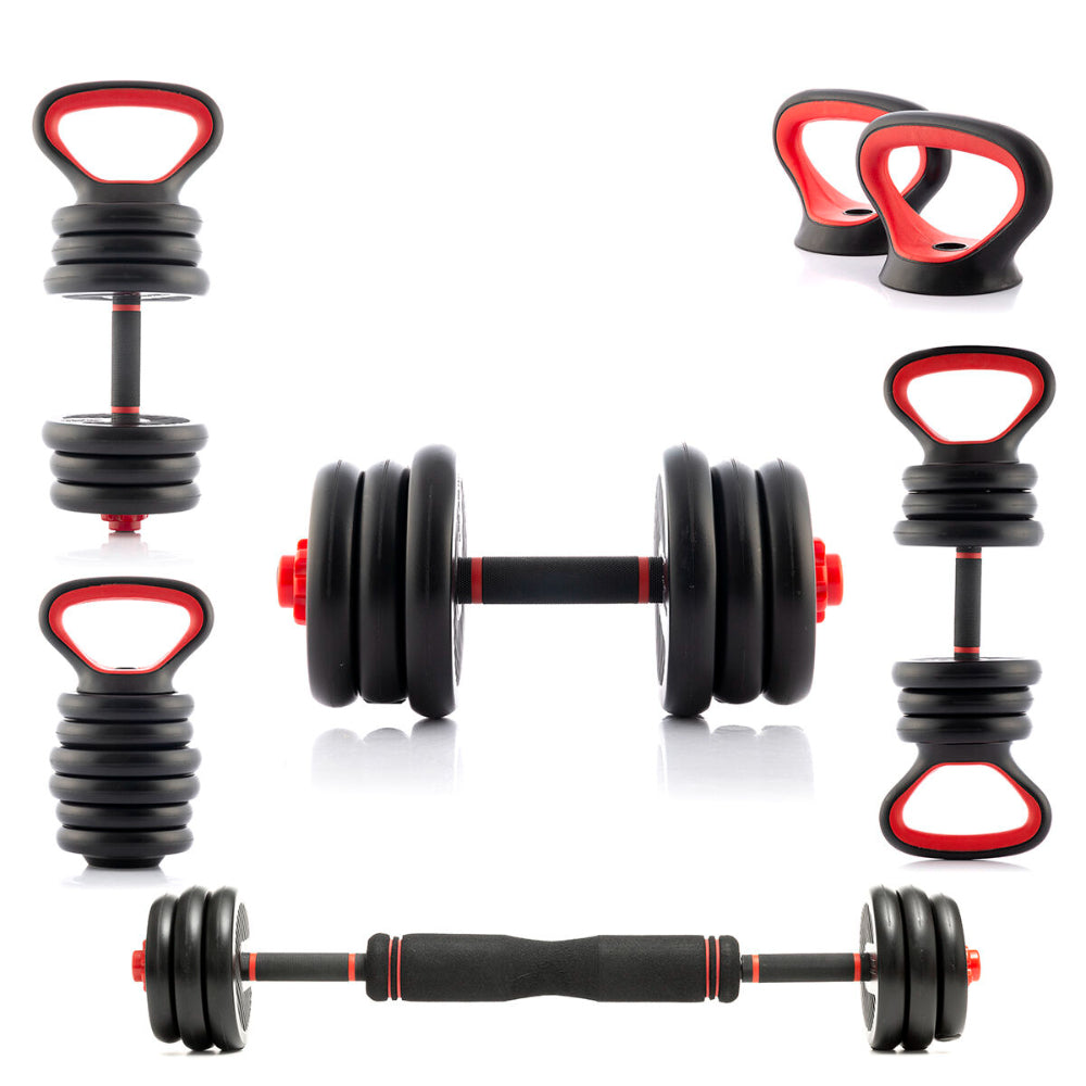 InnovaGoods 6-In-1 Set Of Adjustable Weights With Exercise Guide Sixfit, V0103361