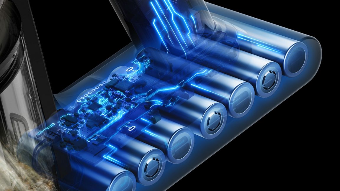 Dyson V10 konikal 150 Air Watts of fade-free power