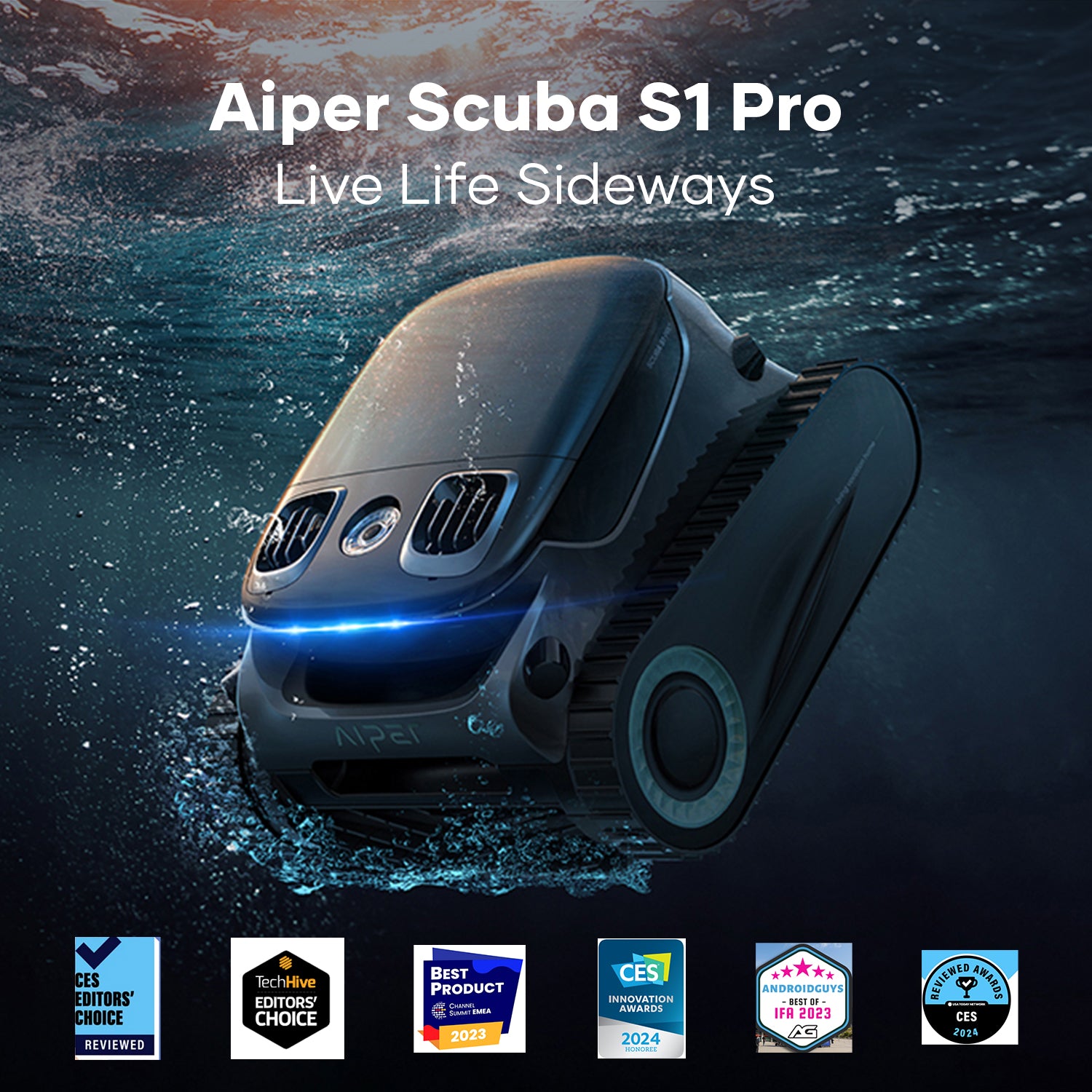 Aiper Scuba S1 Pro Cordless Robotic Pool Cleaner