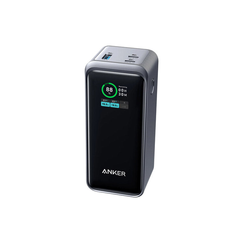 Anker 3-Port 200W Power Bank with LCD Screen (20,000mAh, Black)