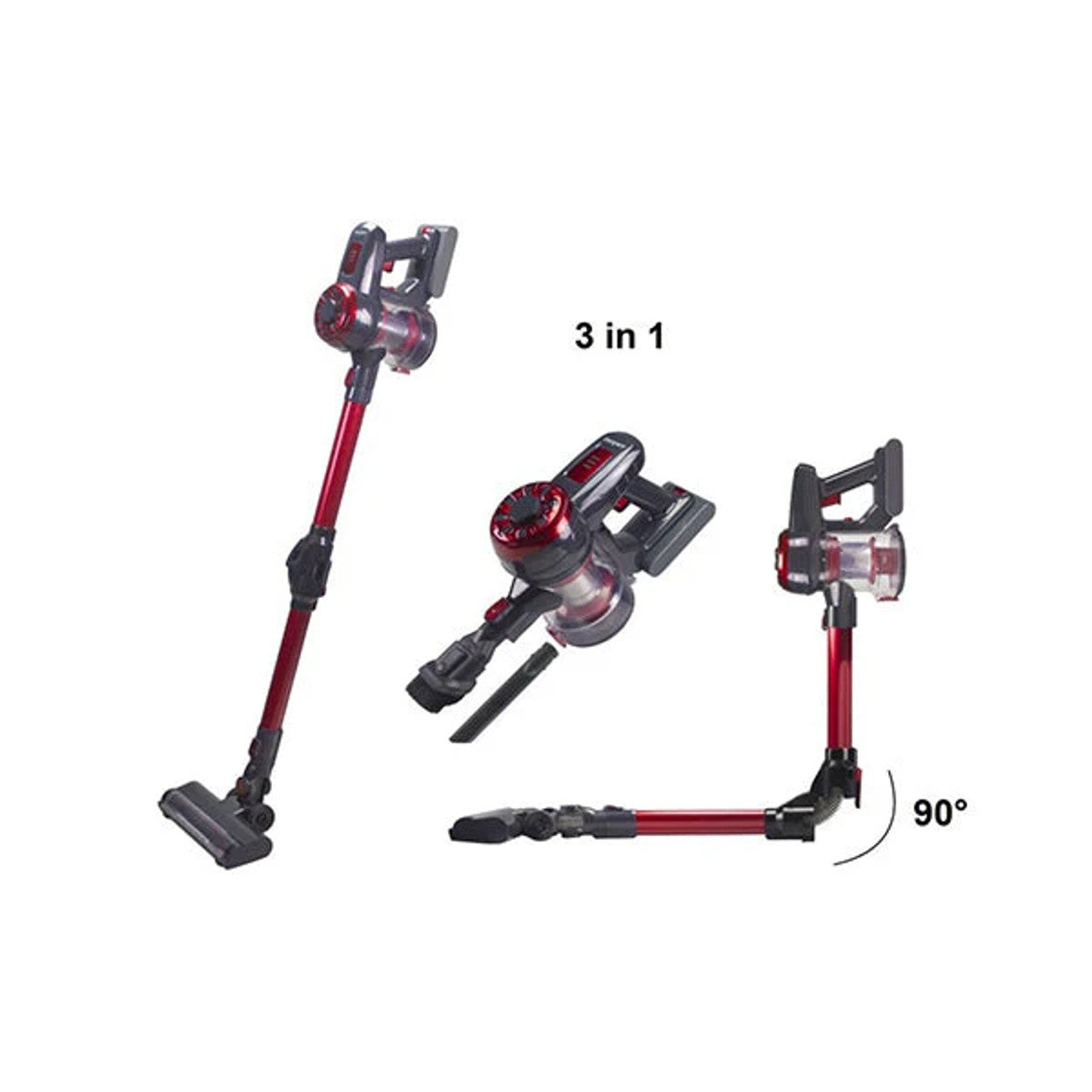 Beper, Rechargeable Vacuum Cleaner, P202ASP100 - Red