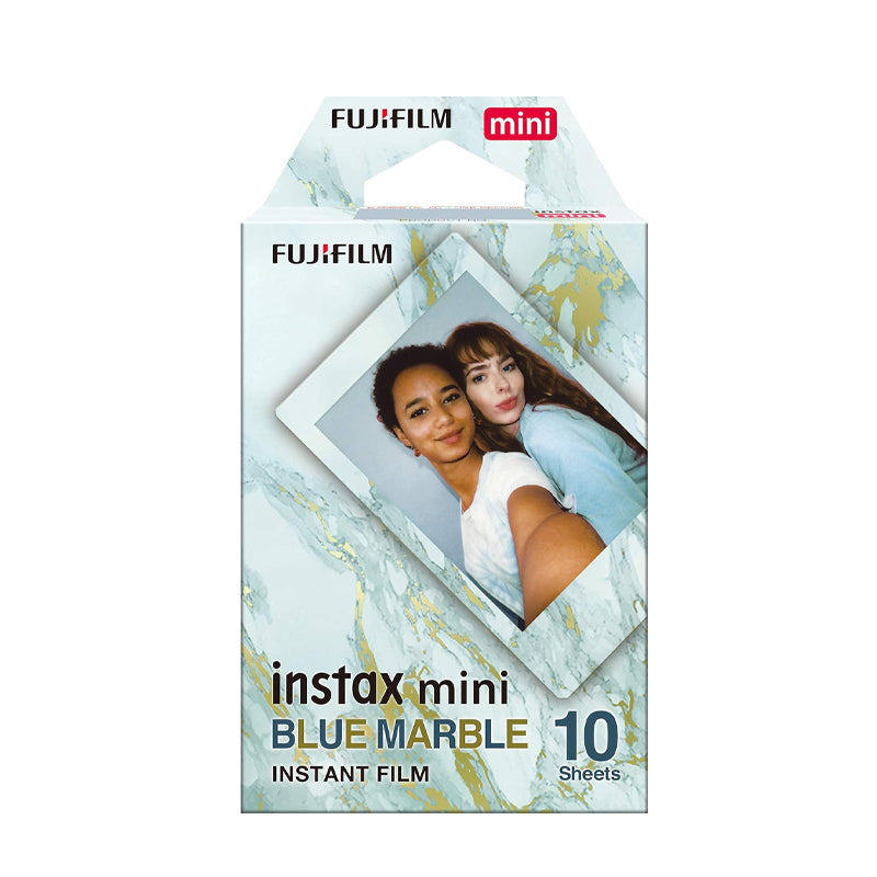 Fujifilm Instax Mini Blue Marble Film - 10 Sheets