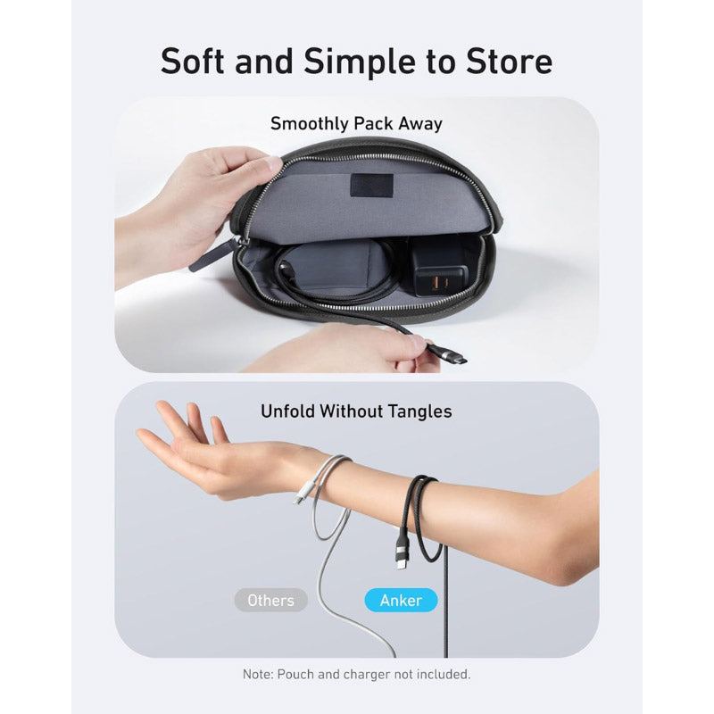 Anker USB-C to USB-C Cable 1m (240W, Upcycled-Braided)