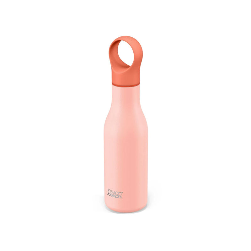 Joseph Joseph Loop™ 500ml Stainless-steel Vacuum Insulated Water Bottle Coral