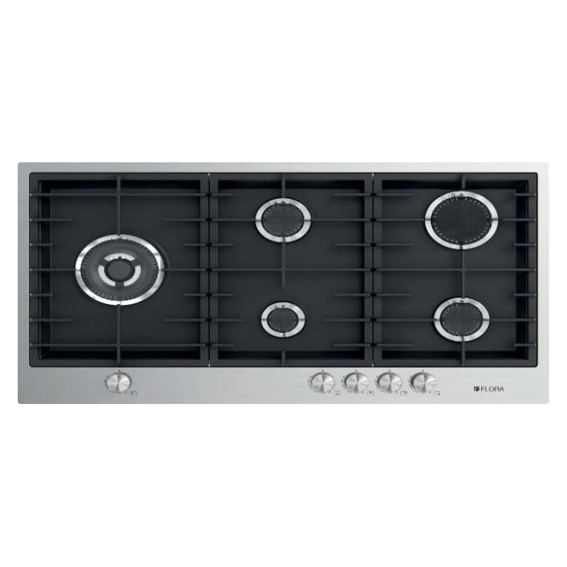 Flora FLBH10-CTSFSBB-P95BX Built In hob 90cm Stainless steel/Crystal Black