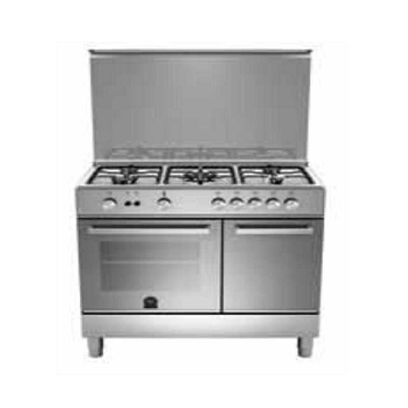 La Germania Futura D Line Gas 90x60cm 4 Burners+1 Triple Ring Burner Oven with bottle compartment White - TUP5C31DWCI
