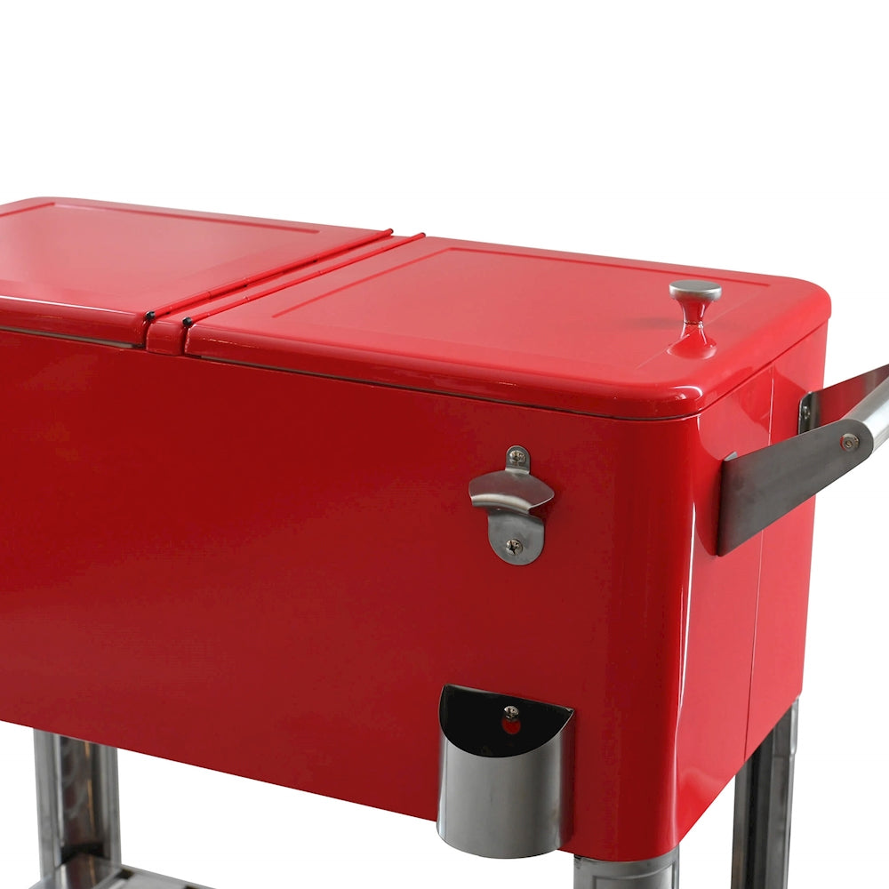 Aqualux Party Cooler 80L Fridge For Beverage CC-1011 Red