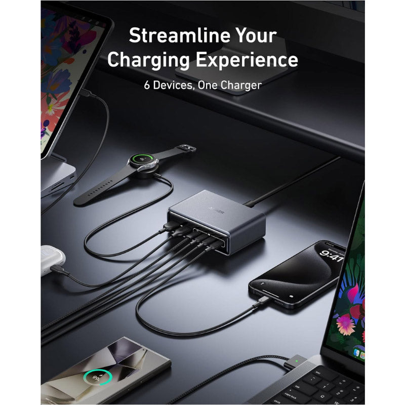 Anker Prime Charger (200W, 6 Ports, GaN)