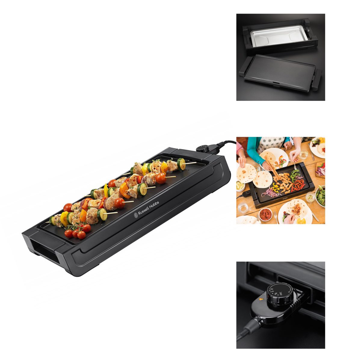 Russell Hobbs Fiesta Removable Plate Griddle - Open Box