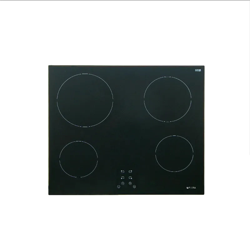 Flora Built-In Cooker Black Ceramic 4 Burners W 60CM D 50CM