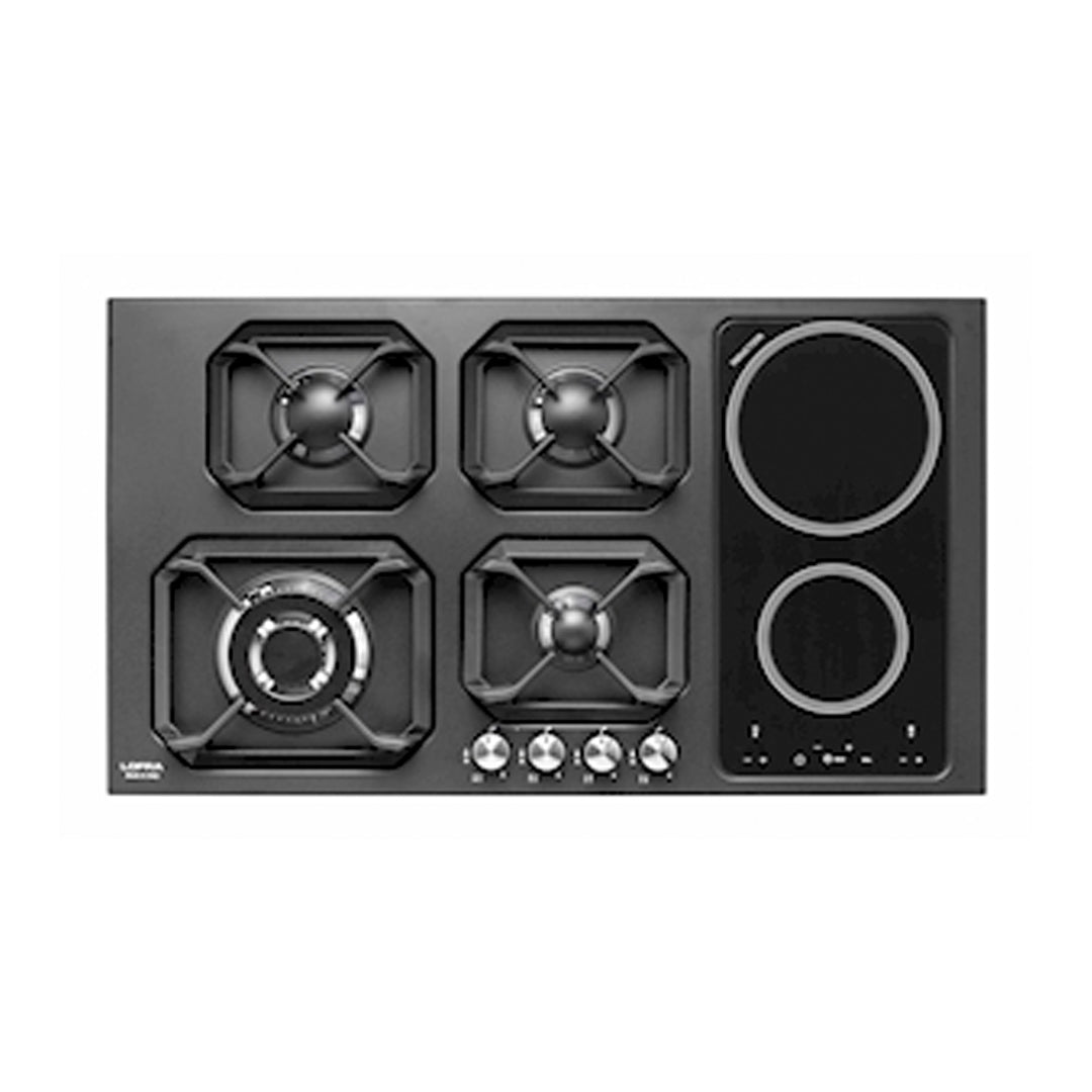 Lofra Hob Lofra Nettuno 90 HLNM9G2I Black Steel - Gas & Induction Hobs