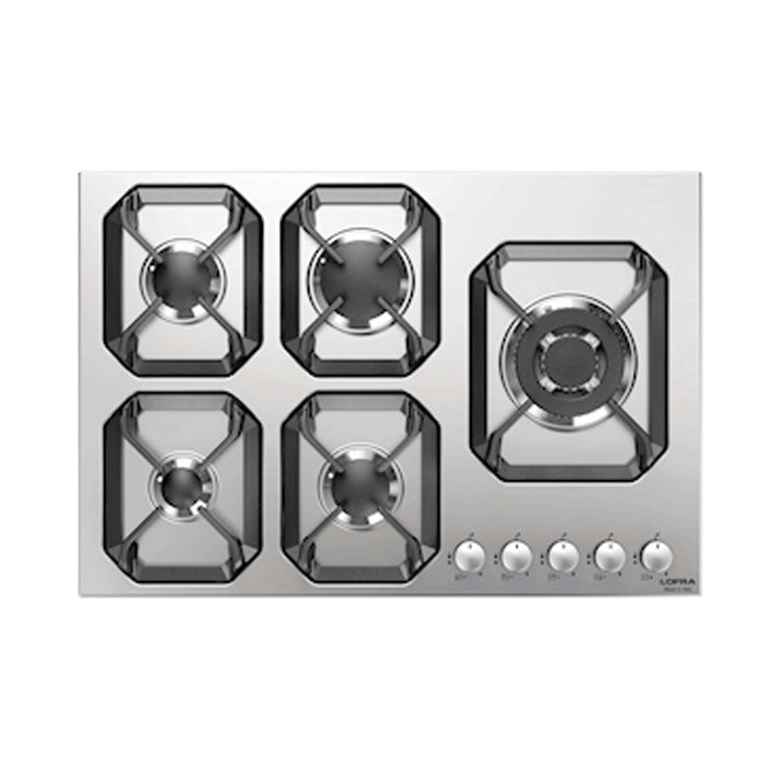 Lofra Hob Urano HLS7D0 Stainless Steel 75 cm Gas Hobs