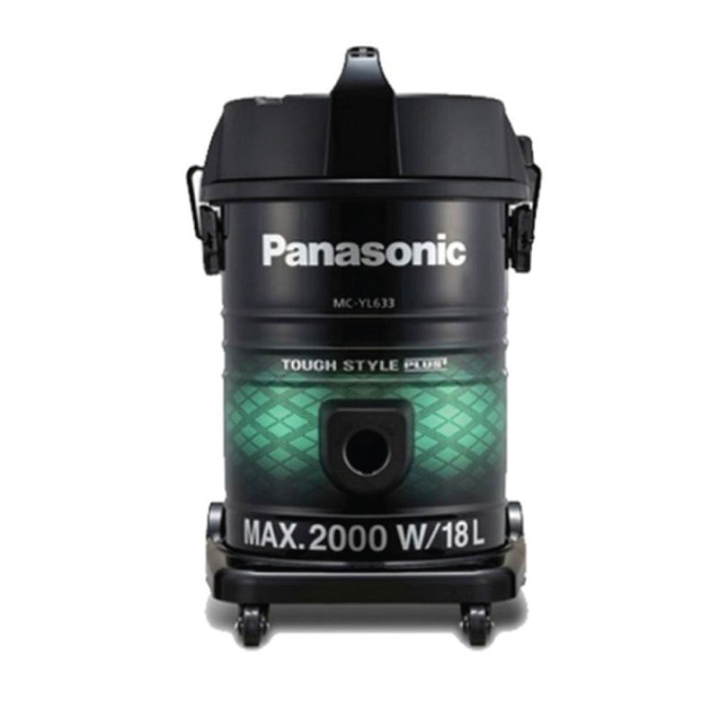 Panasonic, Industrial Vacuum Cleaner, 2000W, 18L Dust Capacity, Anti Bacteria Filter, Cord Length 8M, Green, Yl633G149