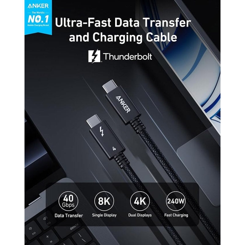 Anker Prime Thunderbolt 4 Cable 1m