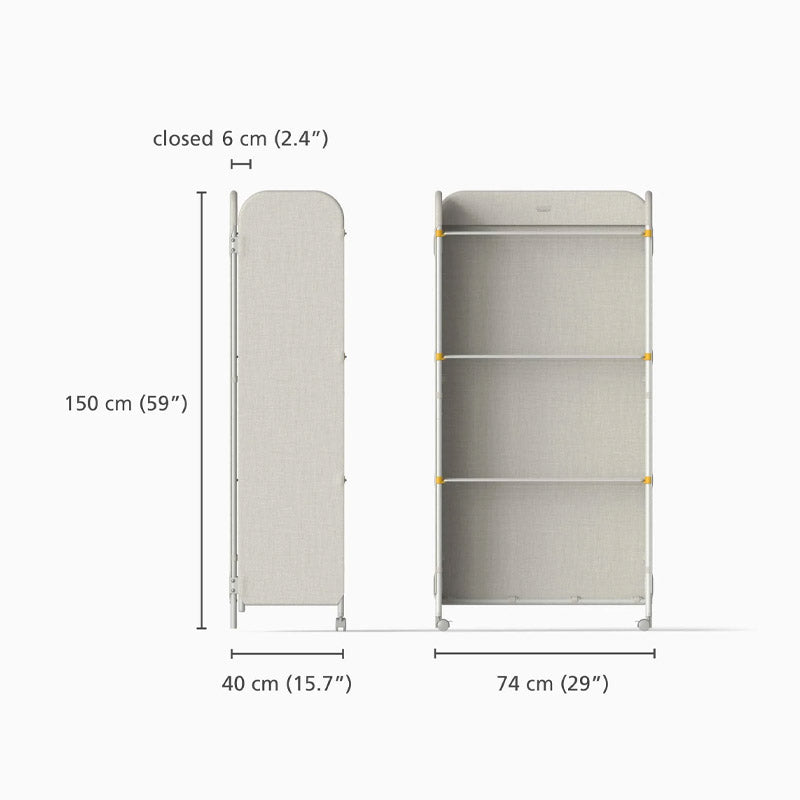 Joseph Joseph Eclipse™ 3-tier Ecru Clothes Airer with Screen